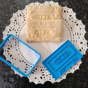 Cassette Tape Cookie Cutter & Stamp - Perfect Gift Birthday Party
